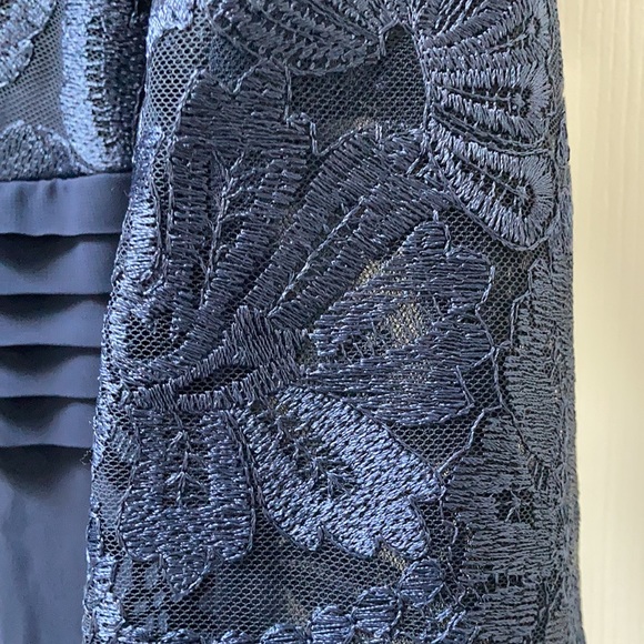 NWT - Alex Evenings Lace Top, Empire Waist, Long Chiffon Gown - Picture 6 of 8